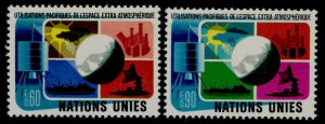 United Nations - Geneva 46-7 MNH Peaceful uses of outer Space