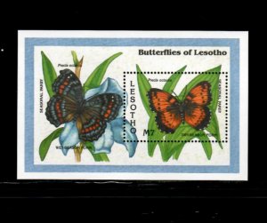 Lesotho 1993 - Butterflies - Souvenir Stamp Sheet - Scott #967 - MNH