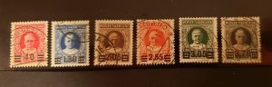 1934 Vatican, Provisional Set No. 35/40, 6 Values OP Used - Cert.  Alberto Diena