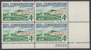 Scott # 1133 - US Plate Block Of 4 - Soil Conservation - MNH - 1959