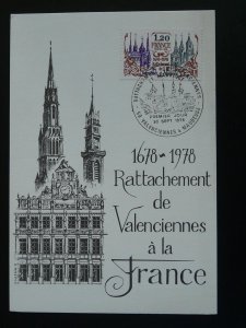 architecture Valenciennes city maximum card France 1978