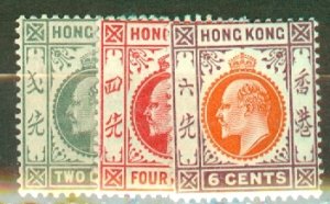 JC: Hong Kong 86-90, 92-23 mint CV $179.50; scan shows only a few