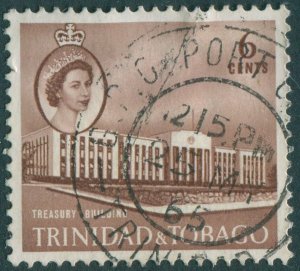 Trinidad & Tobago 1960 SG287 6c QEII Treasury Building FU