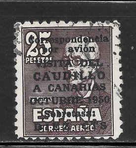 Spain Scott CB18a Used NH - 1950 Canary Island Visit of General Franco Overprint