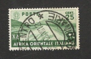 EAST AFRICA ITALY - USED STAMP, 25c Used Italy Colonie Italy Colony - 1938.