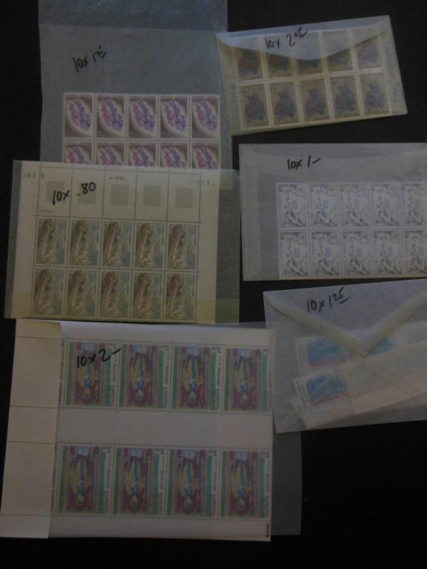 FRENCH ANDORRA : Very clean grouping of all VF MNH Cplt sets. Scott Cat