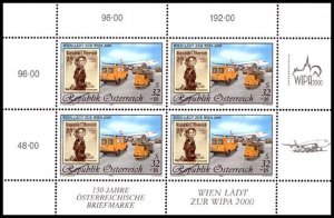 Austria 1999 MNH Stamps Mini Sheet Scott B370 Philately Post Airplane Exhibition
