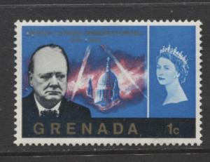 Grenada -Scott 209 -  Churchill Issue -1966 - MLH - Single 1c Stamp