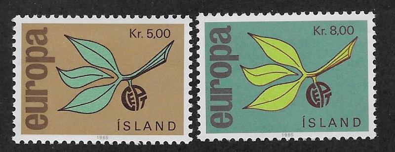 ICELAND SC# 375-6 VF/MNH 1965