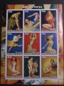 ​BENIN-2003 BILLY DE VORSS-SEXY STAR MNH S/S VERY FINE WE SHIP TO WORLDWIDE