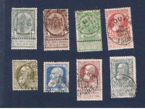 Belgium #82-89 VF used Various Portraits