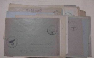 GERMAN 35 DIFF. FELDPOST 40,000s
