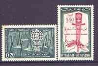 MOROCCO - 1962 - Malaria Eradication - Perf 2v Set - Mint Never Hinged