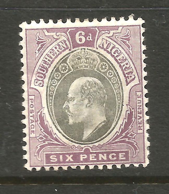 SOUTHERN NIGERIA  1904-09  6d   KEVII    MLH    SG 27