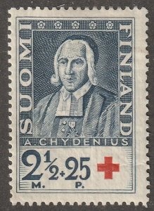 Finland, stamp,  Scott#B20,  mint, hinged,  semi postal, red cross