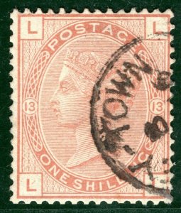 GB Used Abroad NICARAGUA QV SG.151 1s *GREY-TOWN* CDS Used c£550+100% GRED13