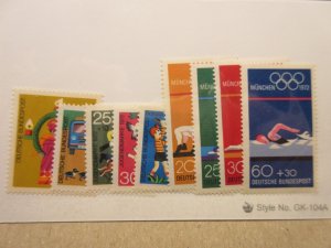 GERMANY Scott B480, B481-4, B485-8 MNH Cat $7