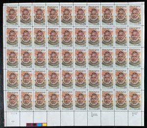 Scott 2418 ERNEST HEMINGWAY ￼Sheet of 50 US 25¢ Stamps MNH 1989