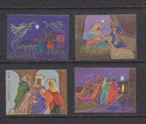 Zambia MNH 180-3 Christmas 1977