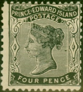 Prince Edward Island 1869 4d Black SG16 Fine Mtd Mint