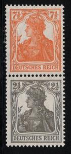 Germany Scott # 98f, 97, mint hr, se-tenant, Mi# S13a