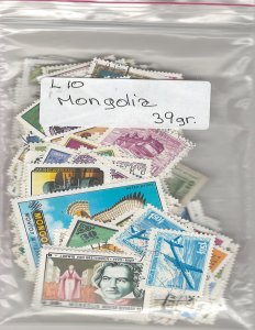 COLLECTION LOT # L10 MONGOLIA 39gr ABOUT 400 STAMPS BLOW OUT SALE