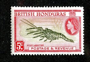 1957 British Honduras Sc # 148 mlh* cv. $2 ( 9431 BCXX )