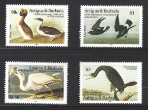 Antigua & Barbuda #845-48 NH Audubon Birds 1985