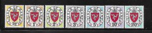 Isle of Man 1973 Postage Due Stamps Sc J1a-J4a,J5a-J8a MNH A2787