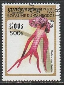 1997 Cambodia - Sc 1679 - used VF -  1 single - Orchids