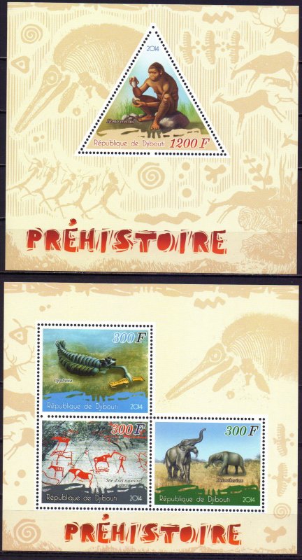 Djibouti. 2014. Prehistoric people. MNH. 