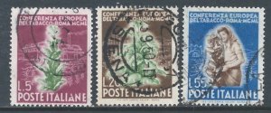 Italy #544-6 Used European Tobacco Conf., Rome