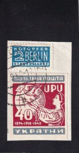 D. P. Camp: Wohltatigketts-Ausgaben, Wilhelm #7, Used on Piece (42792)