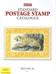 2022 Scott Postage Stamp Catalogue Vol. 4 (4A & 4B) Set of 2 Beautiful Condition