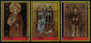 AJMAN 1972 - Byzantine mosaics / complete set