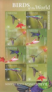 Cook Is. MNH Sc 1659 sh IMPERF  Mi 112-15 KB Value 170 Euro Birds  RAROTONGA