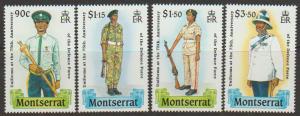 Montserrat SG 783 - 786 set of 4  MVLH - Military