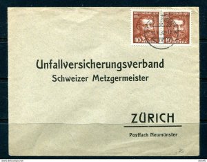 Switzerland 1935 Cover Zurich Pair 11806