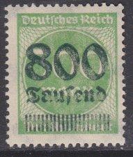 Germany sc#267 1923 800,000m surcharge MH