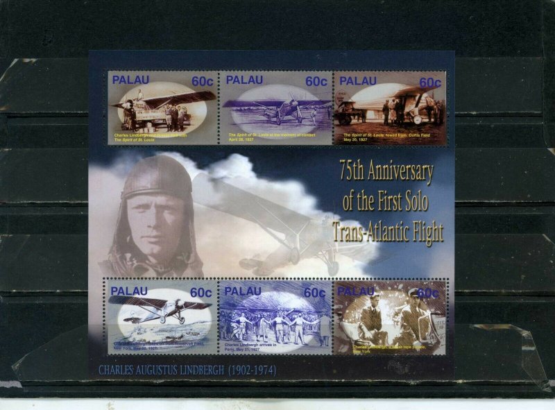 PALAU 2003 Sc#721 HISTORY OF AVIATION SHEET OF 6 STAMPS MNH 