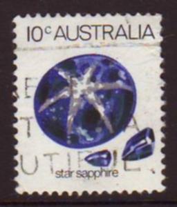 Australia 1974 Sc#562, SG#552a,10c Star Sapphire USED.