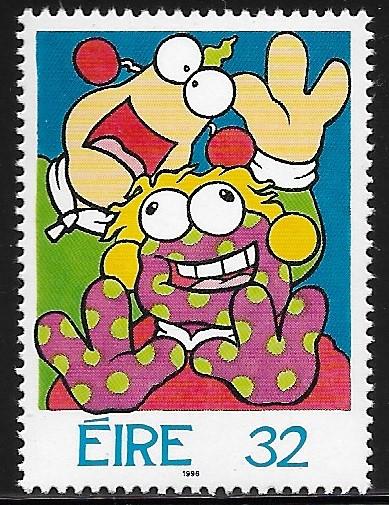 Ireland - 992-995 TV Cartoon Characters - singles set - MNH