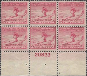 716 Mint,OG,NH... Plate Block of 6... SCV $11.00