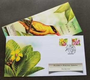 Singapore Definitives Flora & Fauna 2010 Birds Flowers Plant (stamp FDC)