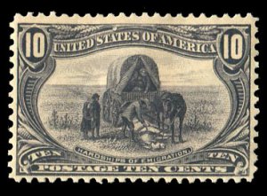 United States, 1898 Trans-Mississippi Issue #290 Cat$140, 1898 10c gray viole...