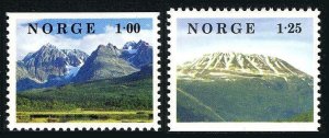 Norway 729-730, MNH. Mi 771-772. Landscapes 1978. Lenangstindene, Gaustatoppen.