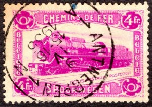 1934, Belgium 4Fr, Used, Sc Q182