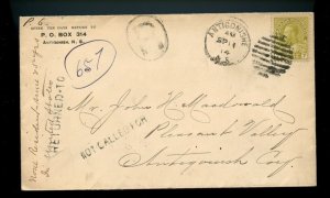? Admiral  Registered USA Returned non resident 1914 various h/s cover Canada