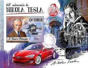 2016 S.Tome&Principe - Nikola Tesla. Michel: 6955 / Bl.1240  |  Scott Code: 3222