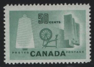 Canada 1953 MH Sc 334 50c Textile Industry